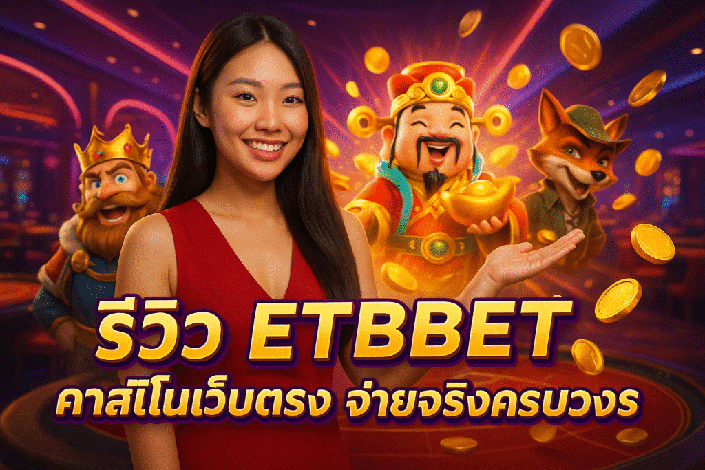 รีวิว ETBET คาสิโนเว็บตรง จ่ายจริงครบวงจร
